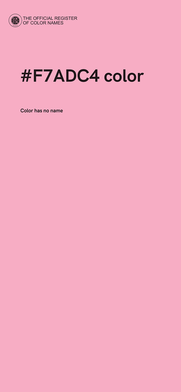 #F7ADC4 color image