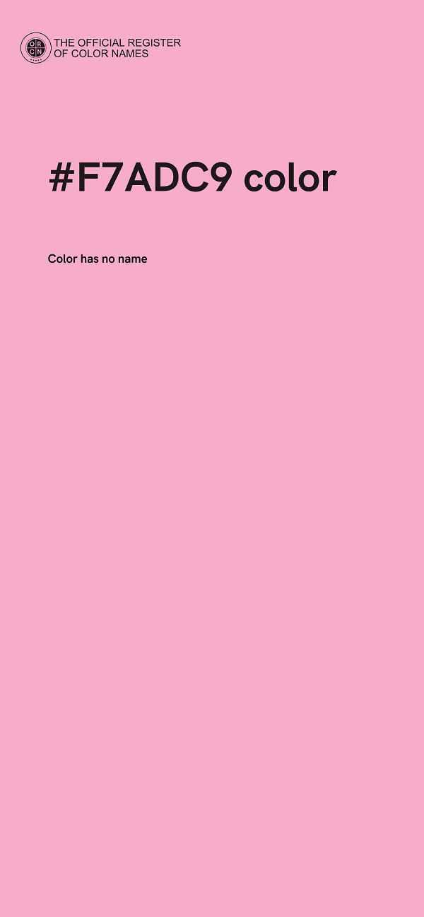 #F7ADC9 color image
