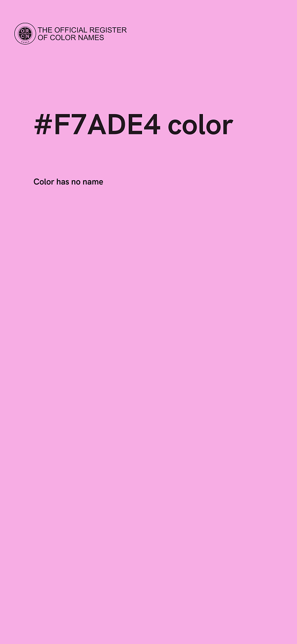 #F7ADE4 color image
