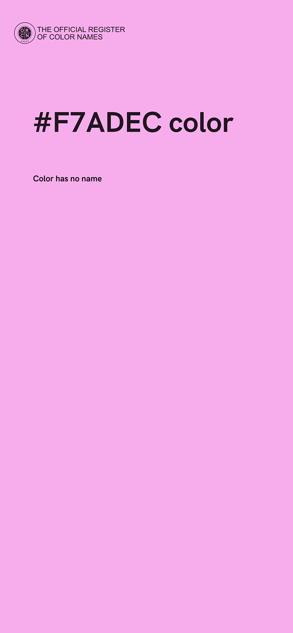 #F7ADEC color image