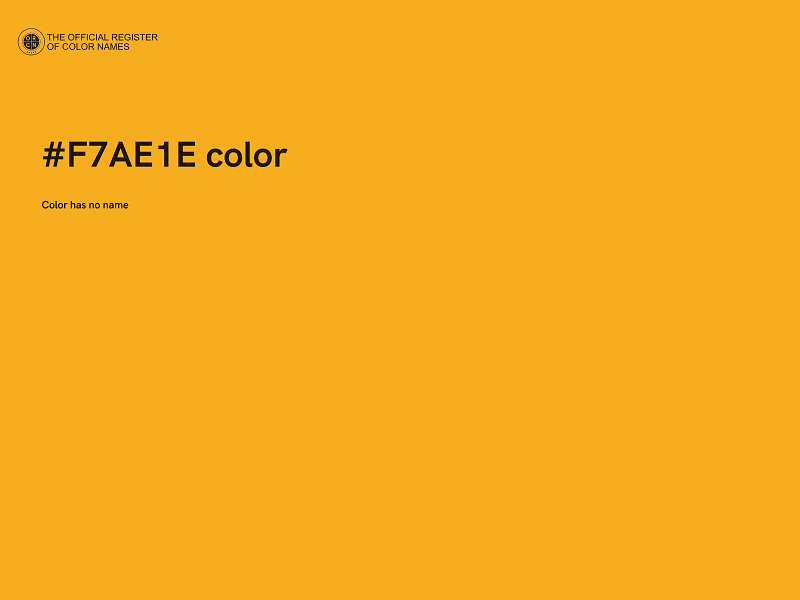 #F7AE1E color image