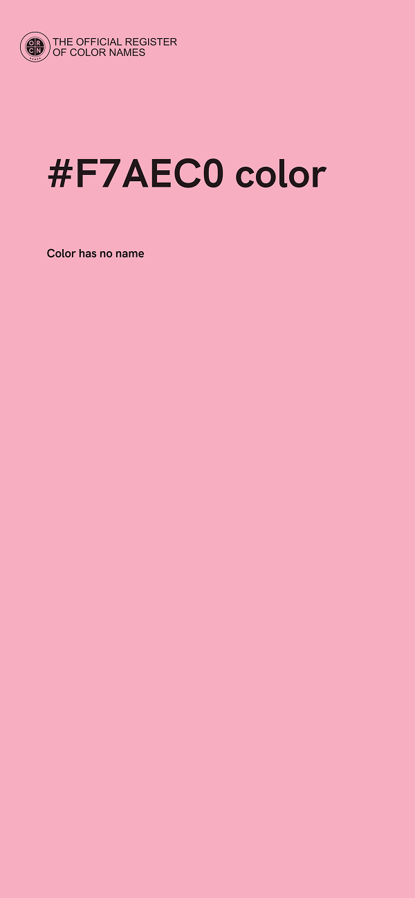 #F7AEC0 color image