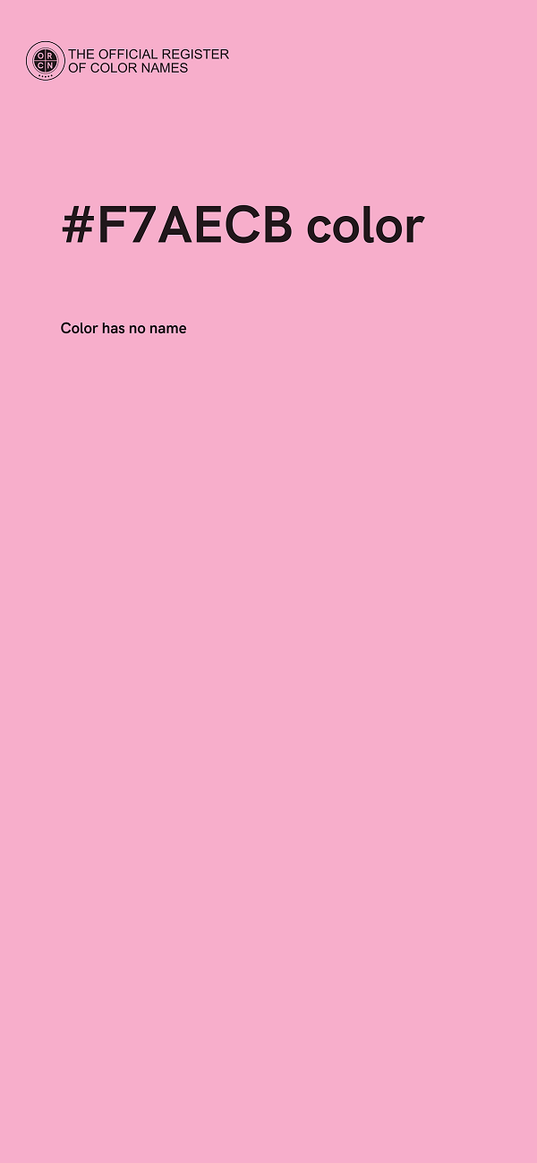 #F7AECB color image