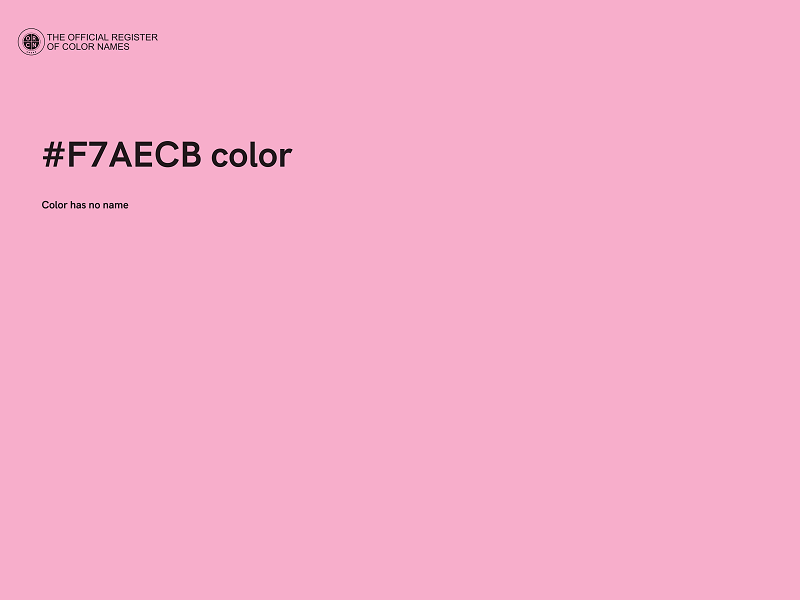 #F7AECB color image