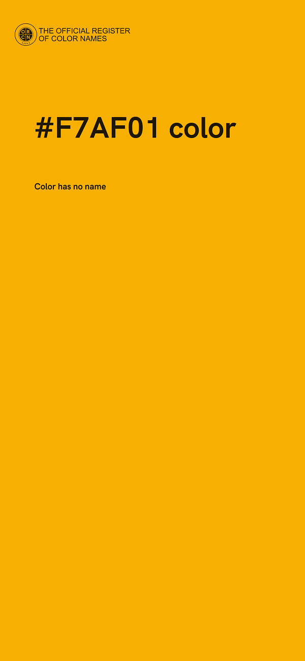 #F7AF01 color image