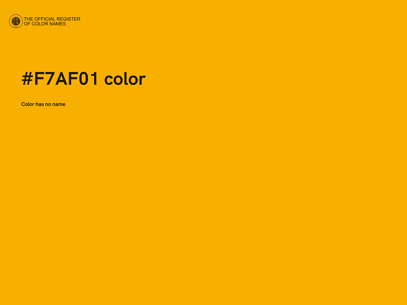 #F7AF01 color image