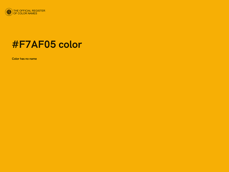 #F7AF05 color image