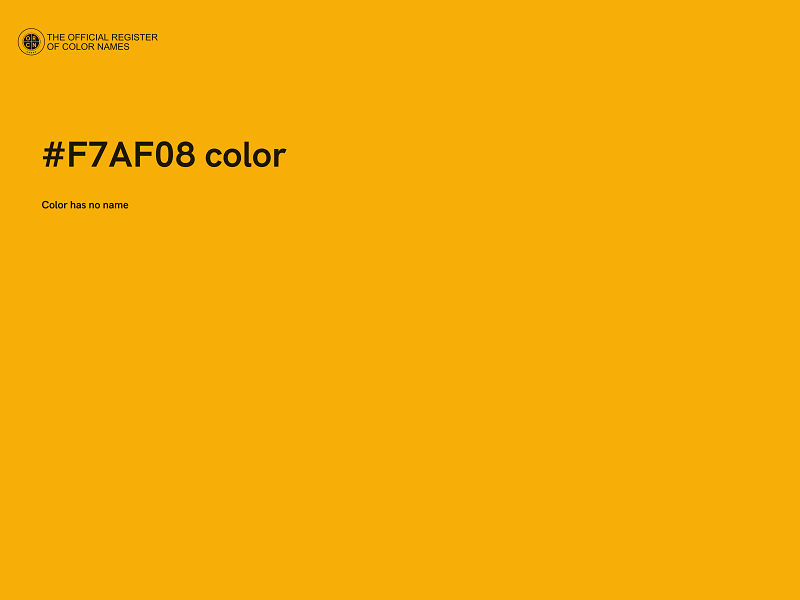 #F7AF08 color image