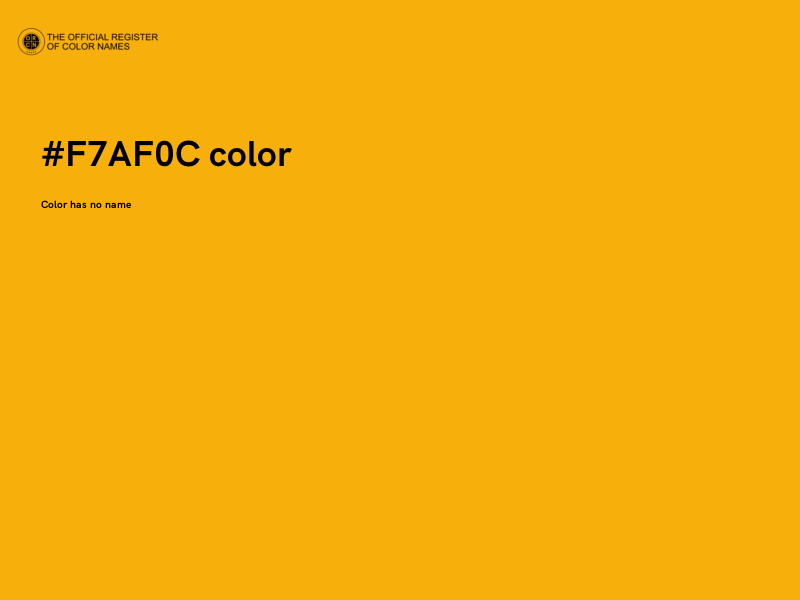 #F7AF0C color image
