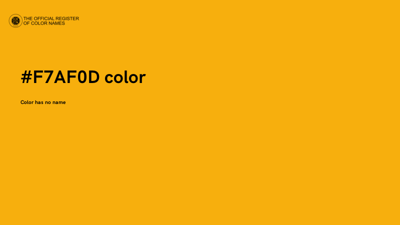 #F7AF0D color image