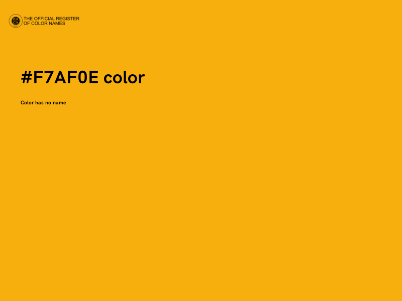 #F7AF0E color image