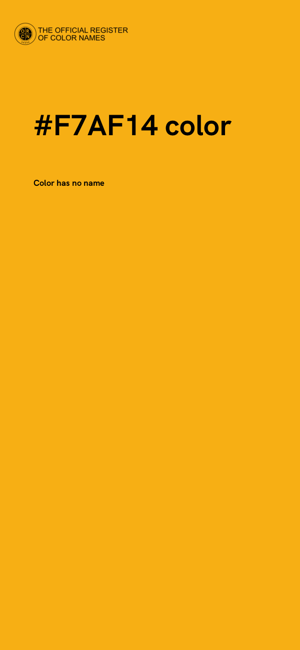 #F7AF14 color image