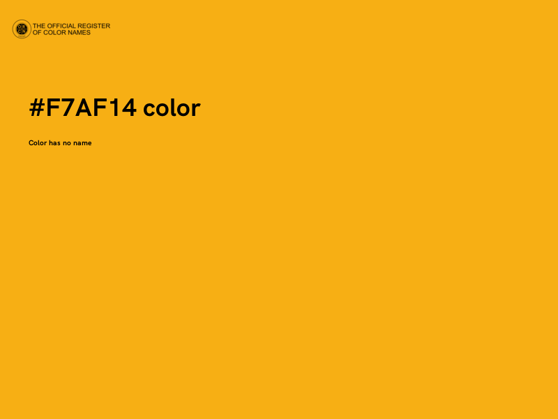 #F7AF14 color image