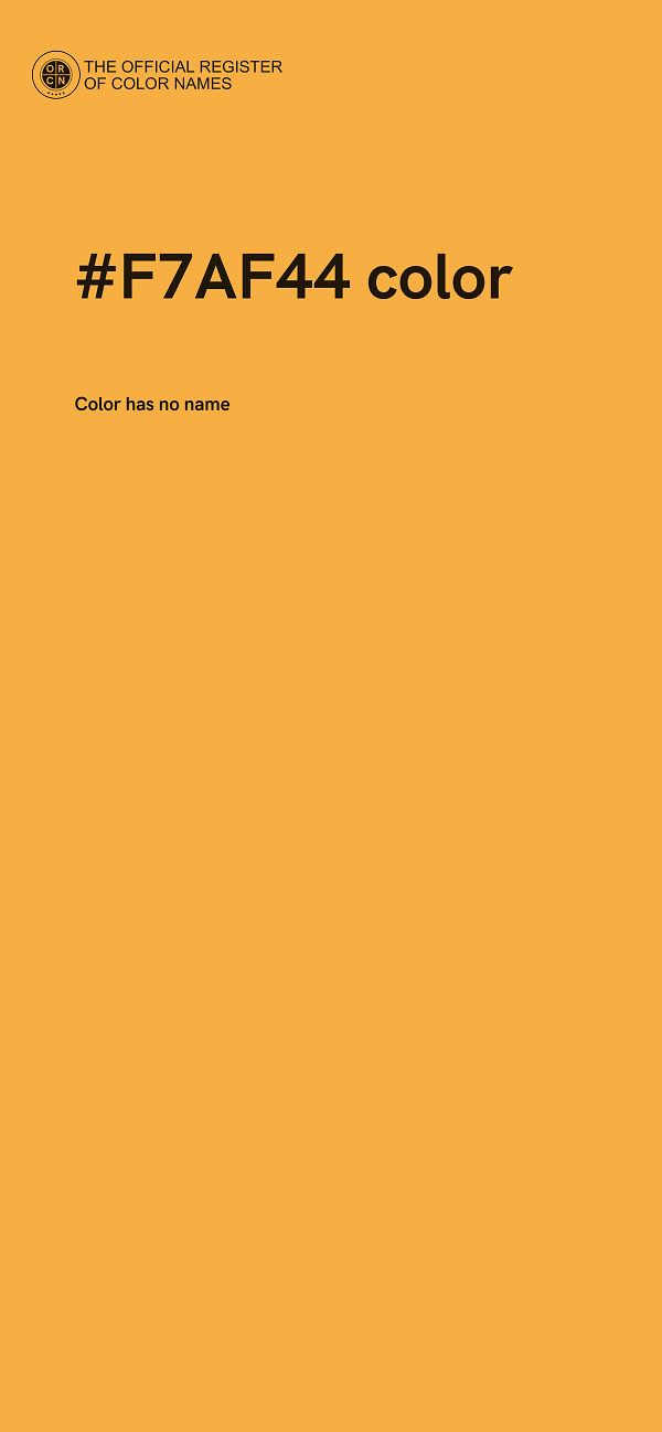#F7AF44 color image