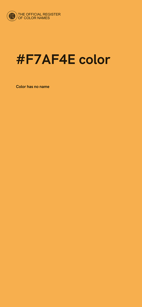 #F7AF4E color image