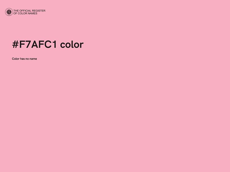 #F7AFC1 color image