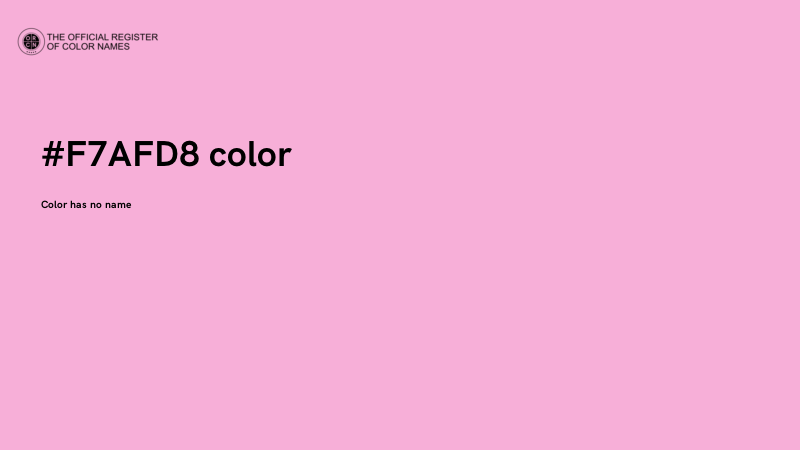 #F7AFD8 color image