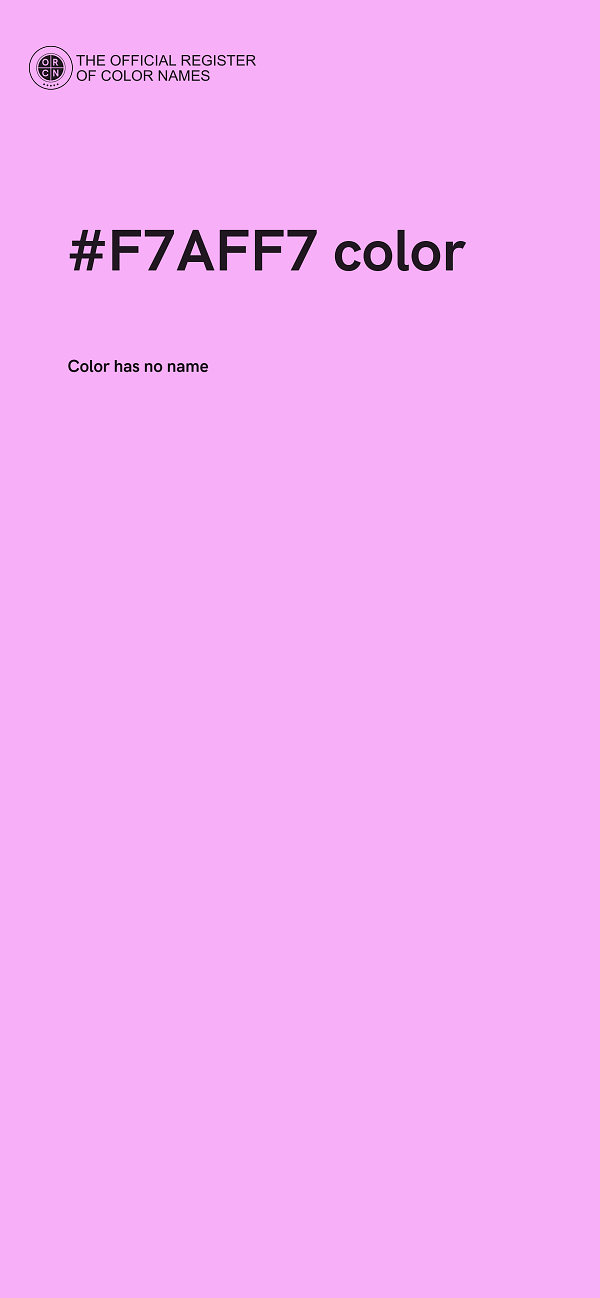 #F7AFF7 color image