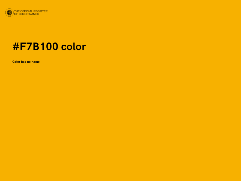 #F7B100 color image