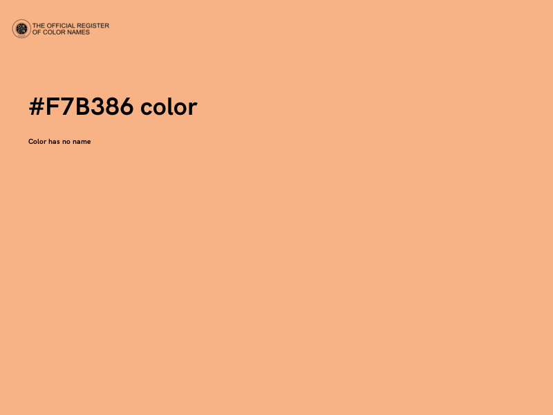 #F7B386 color image