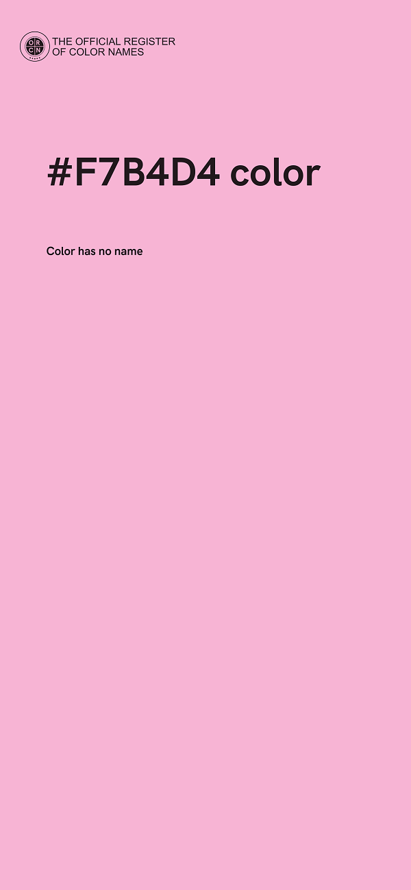 #F7B4D4 color image