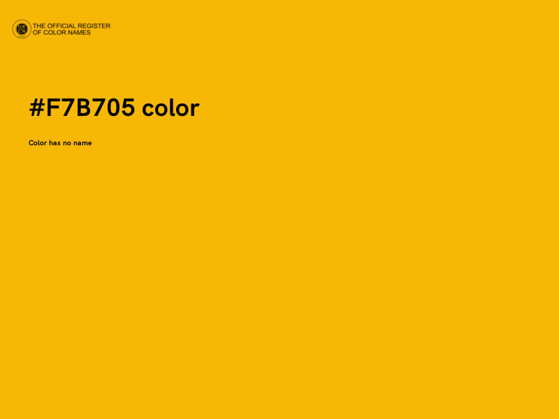 #F7B705 color image