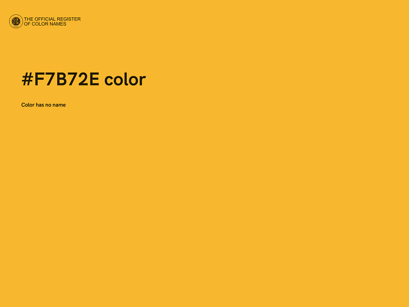 #F7B72E color image
