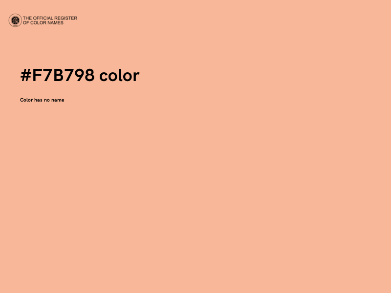 #F7B798 color image