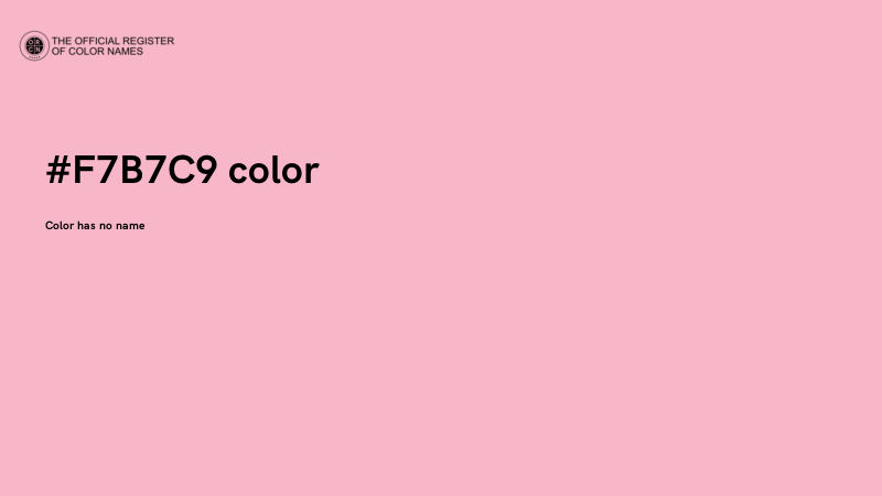 #F7B7C9 color image