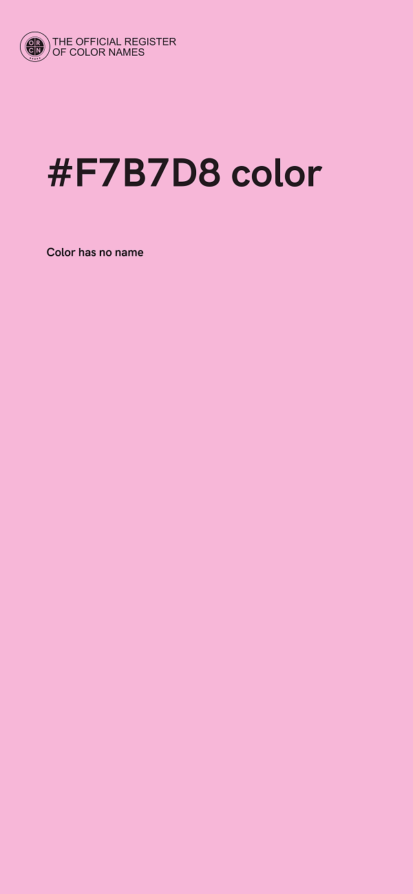#F7B7D8 color image