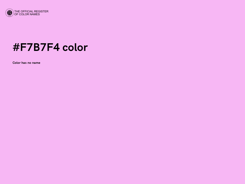 #F7B7F4 color image
