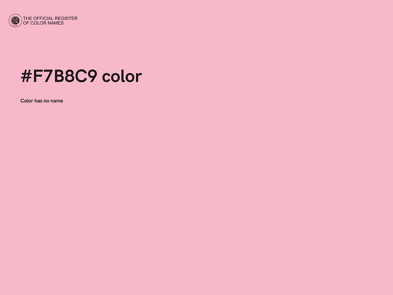 #F7B8C9 color image
