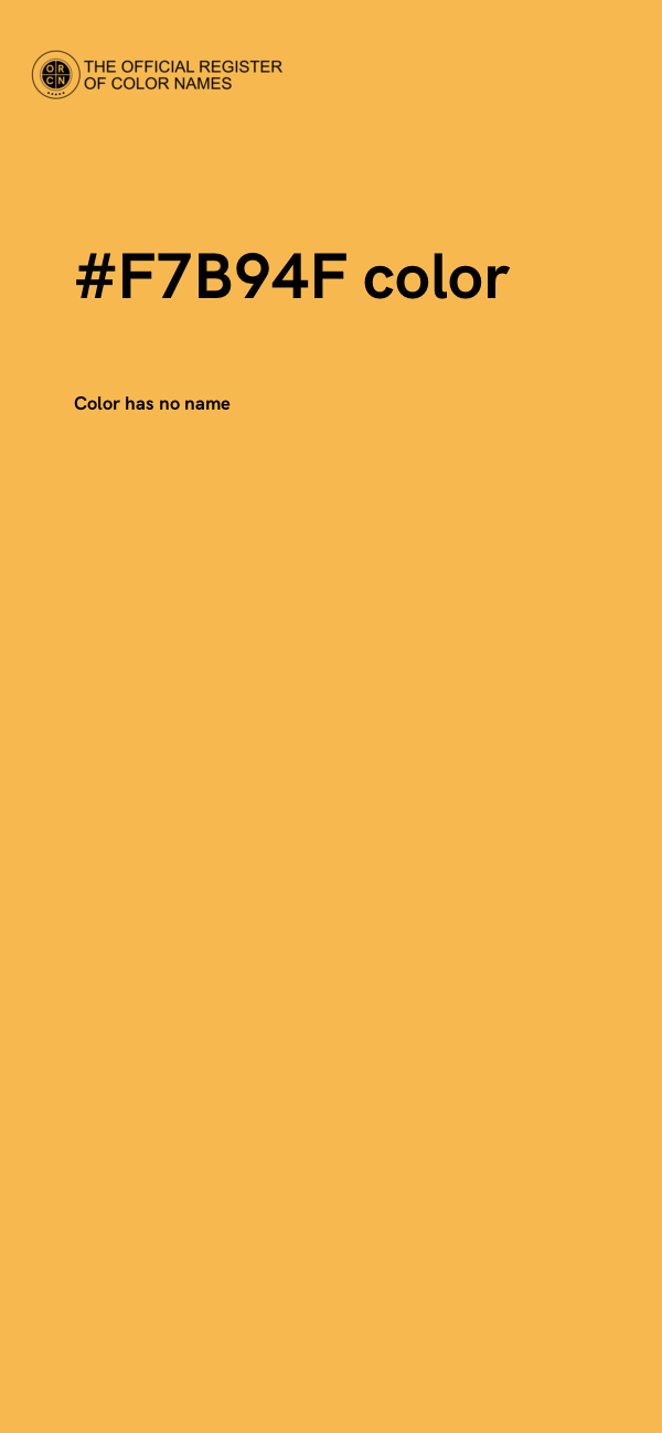 #F7B94F color image