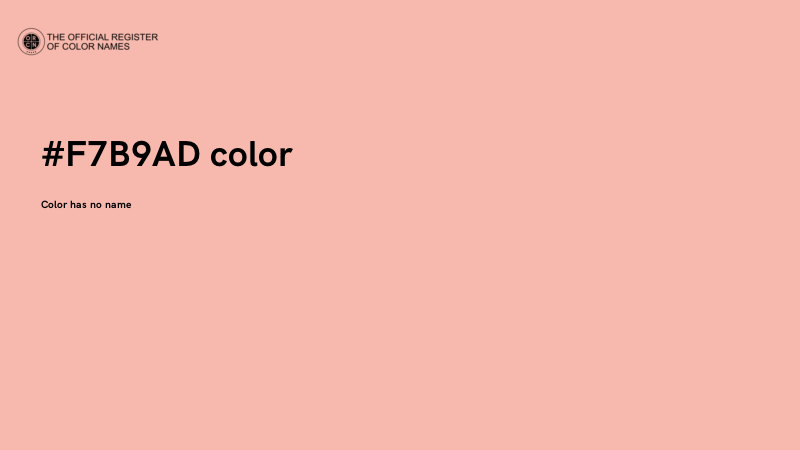 #F7B9AD color image