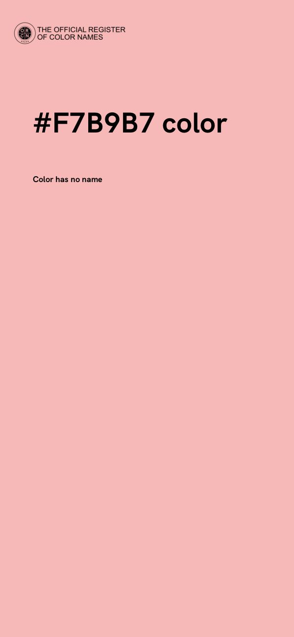 #F7B9B7 color image
