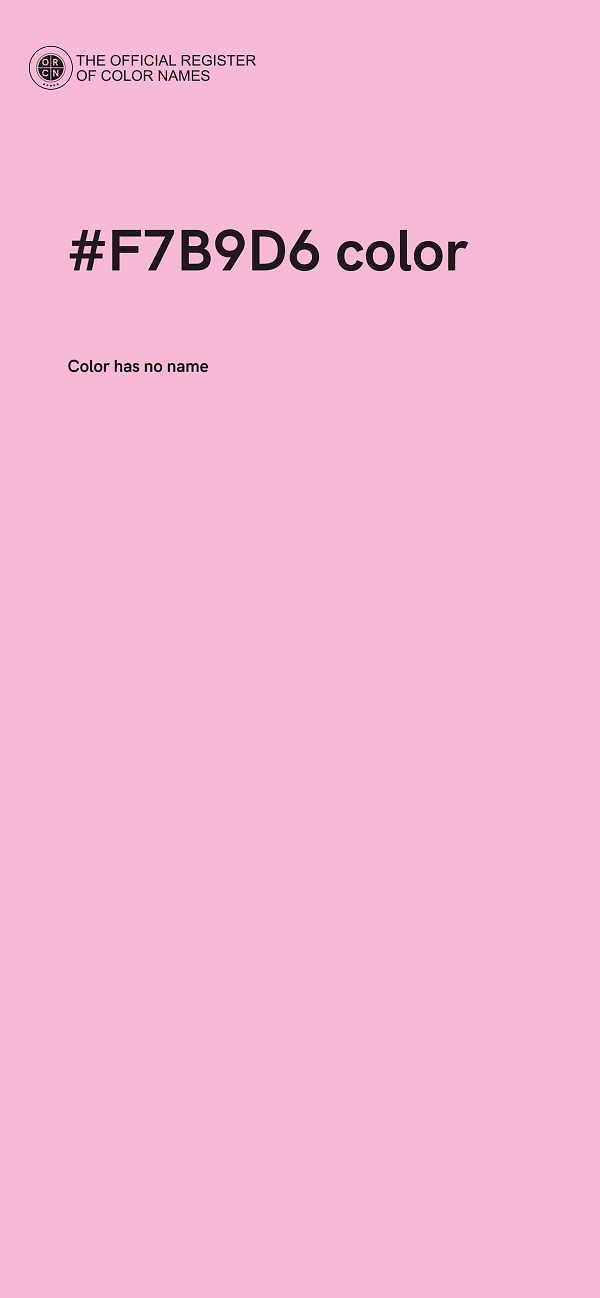 #F7B9D6 color image