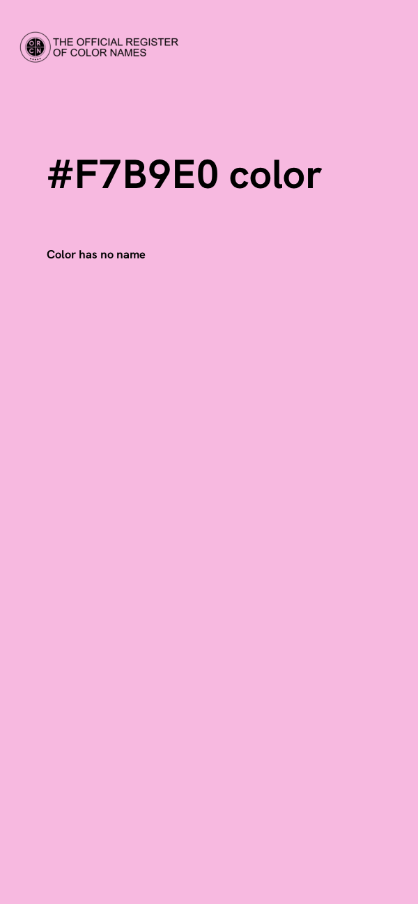 #F7B9E0 color image