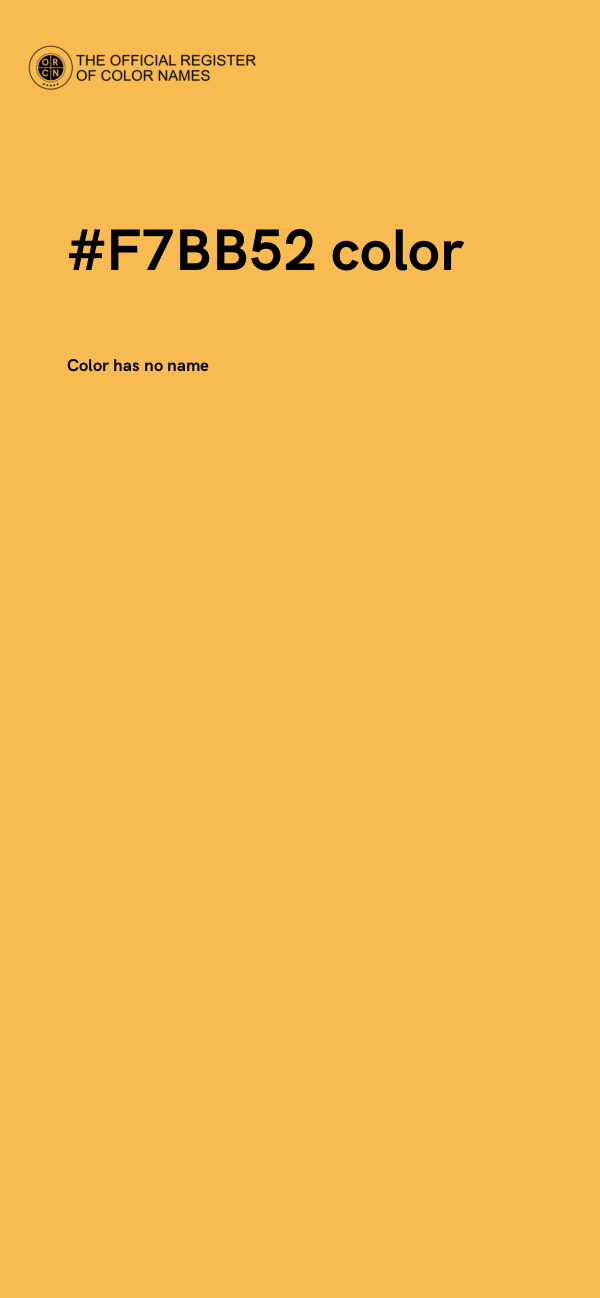#F7BB52 color image