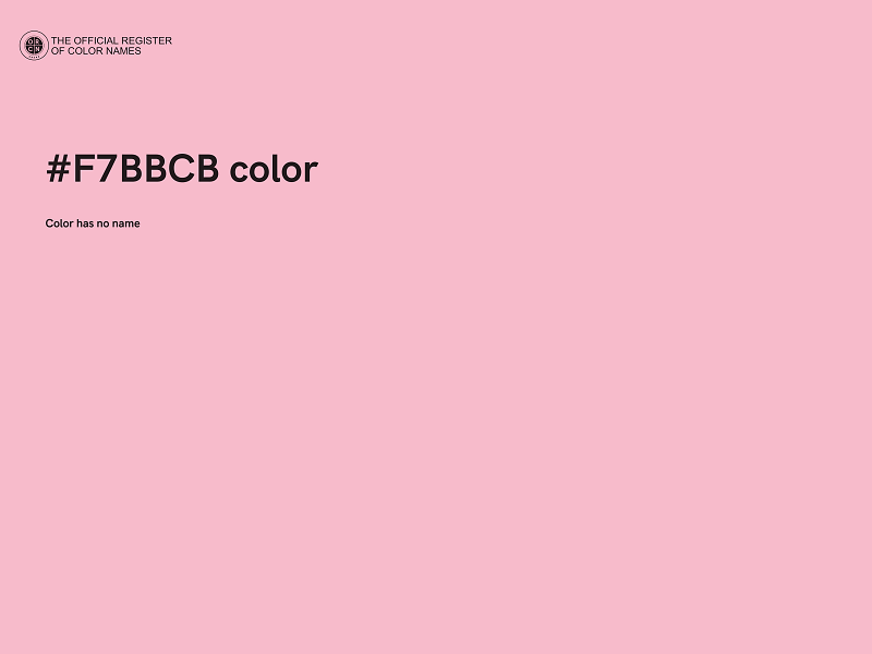 #F7BBCB color image
