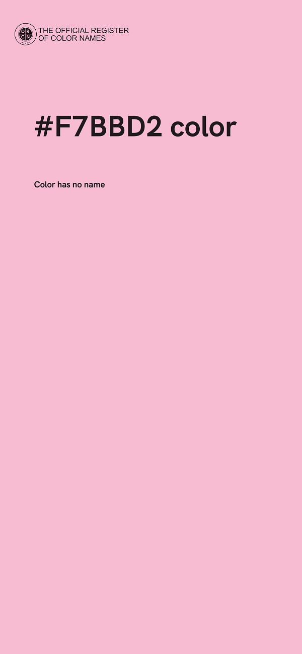 #F7BBD2 color image