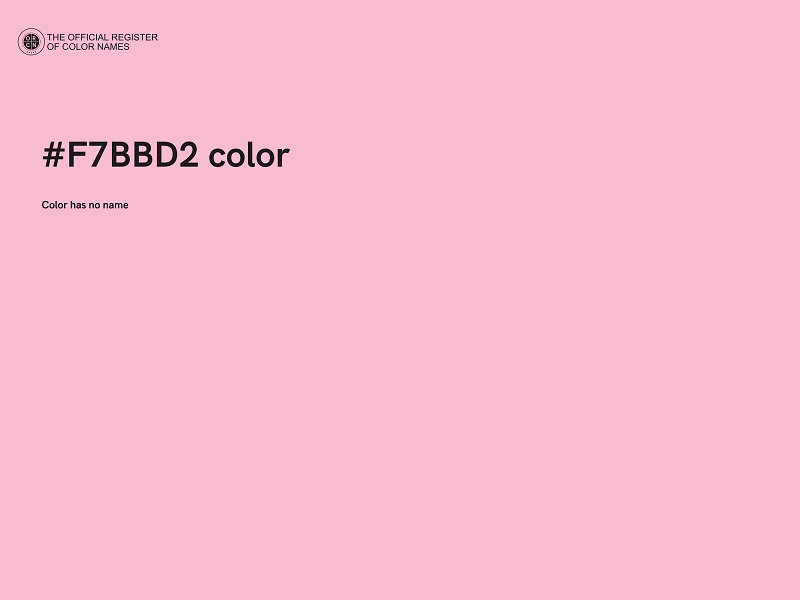 #F7BBD2 color image