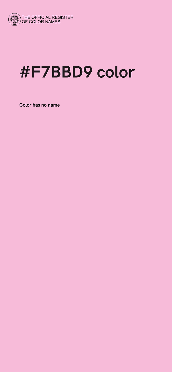 #F7BBD9 color image