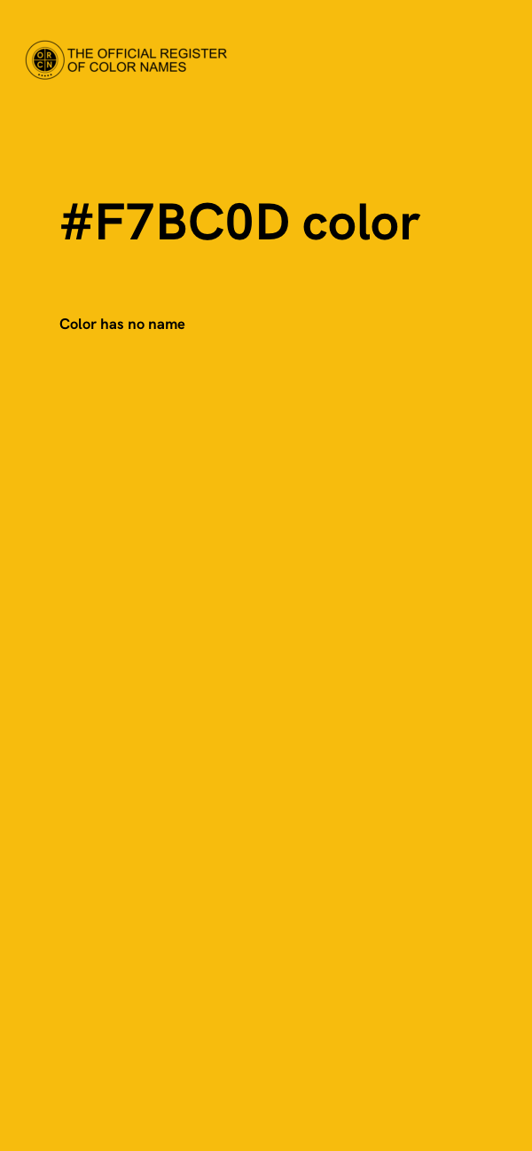 #F7BC0D color image