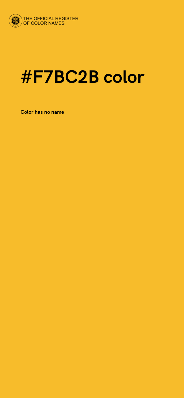 #F7BC2B color image