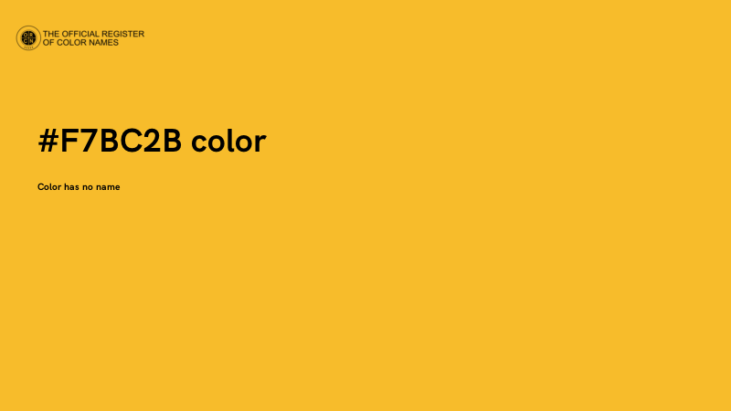 #F7BC2B color image