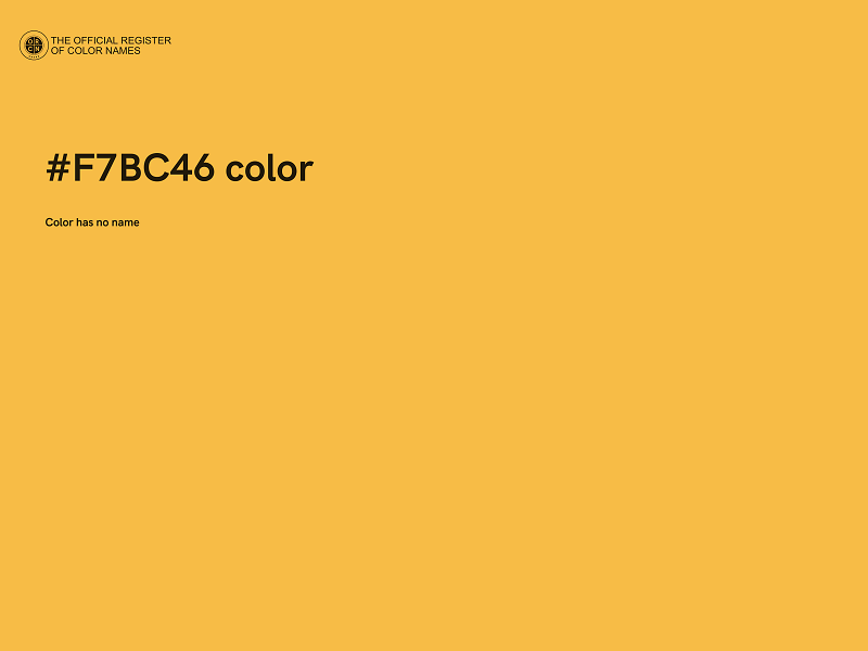 #F7BC46 color image