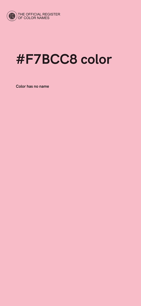 #F7BCC8 color image