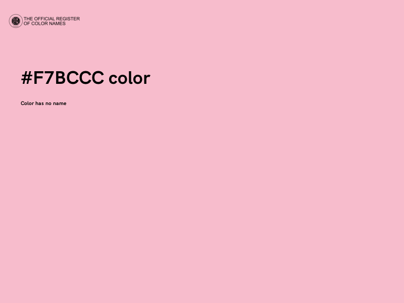 #F7BCCC color image