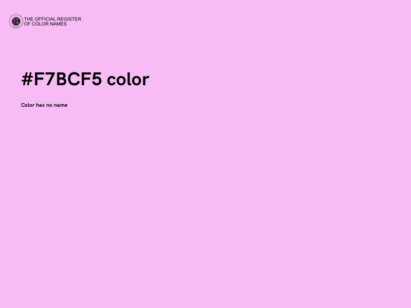 #F7BCF5 color image