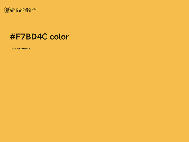 #F7BD4C color image